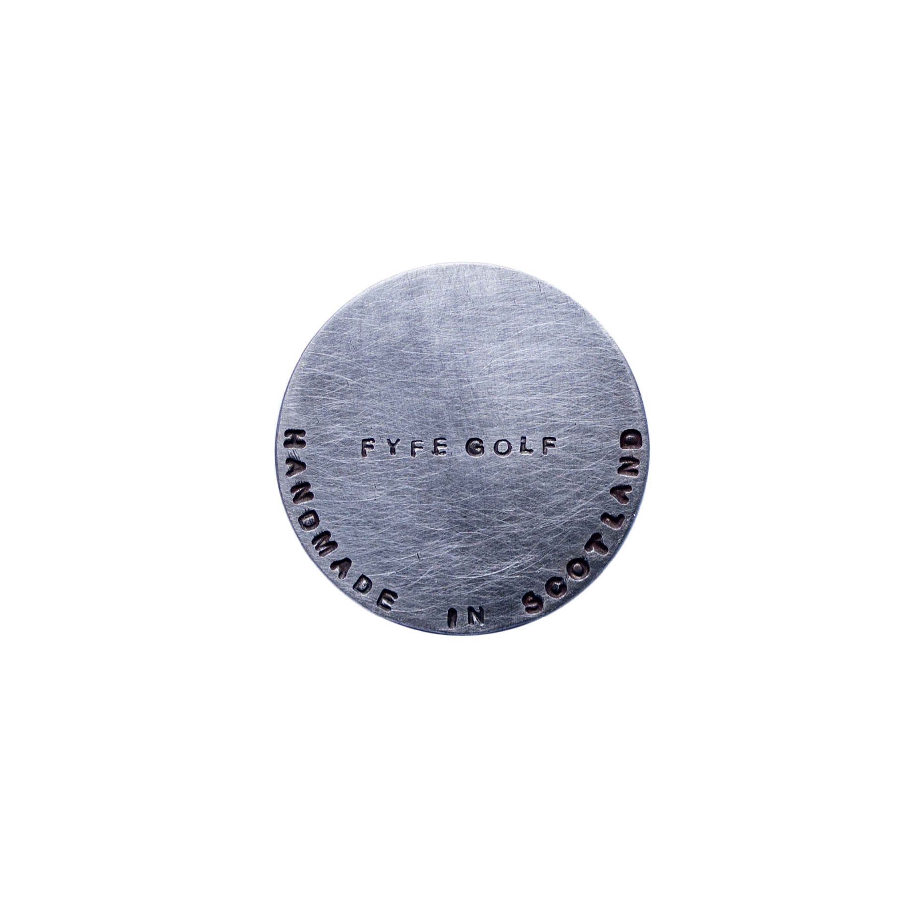 Steel Metal Hand Forged Fyfe Golf Ball marker