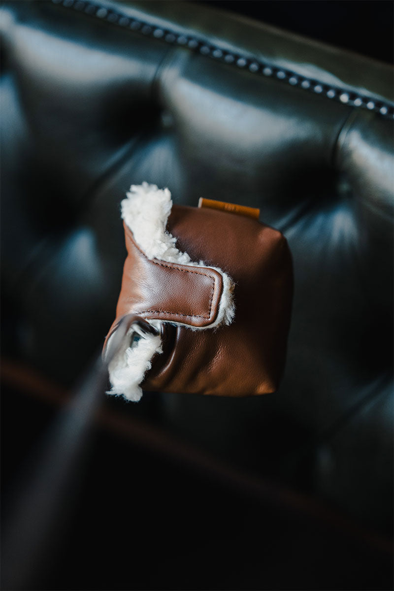 GT Carrera Cognac Leather Mallet Putter Cover
