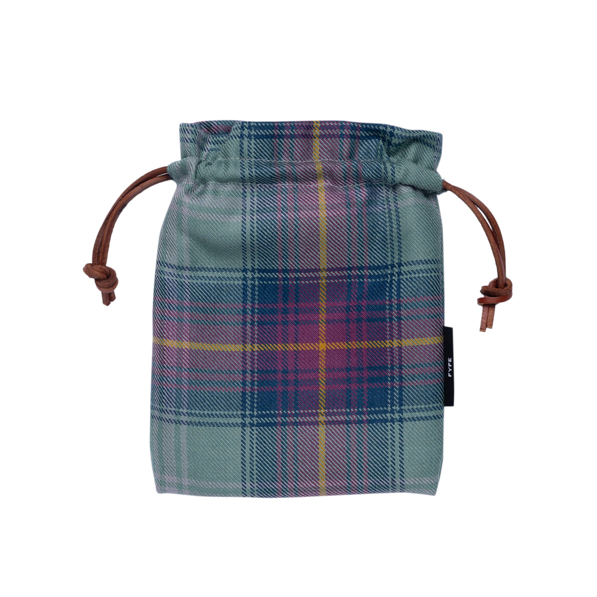 Hame Tartan Leather Drawstring Golf Valuables Pouch – Fyfe Golf