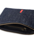 Indigo Odyssey Zipped Pouch | Hiut Denim Limited Edition