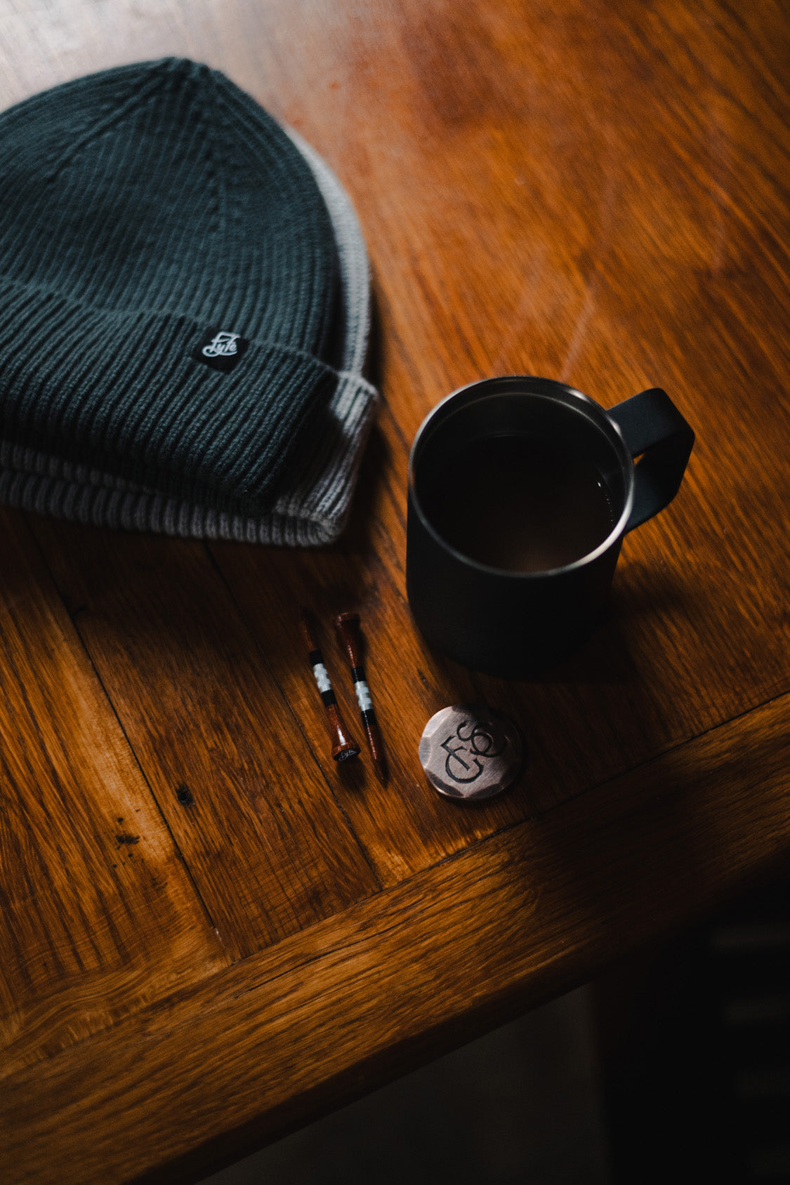 Links Beanie – Slate Grey