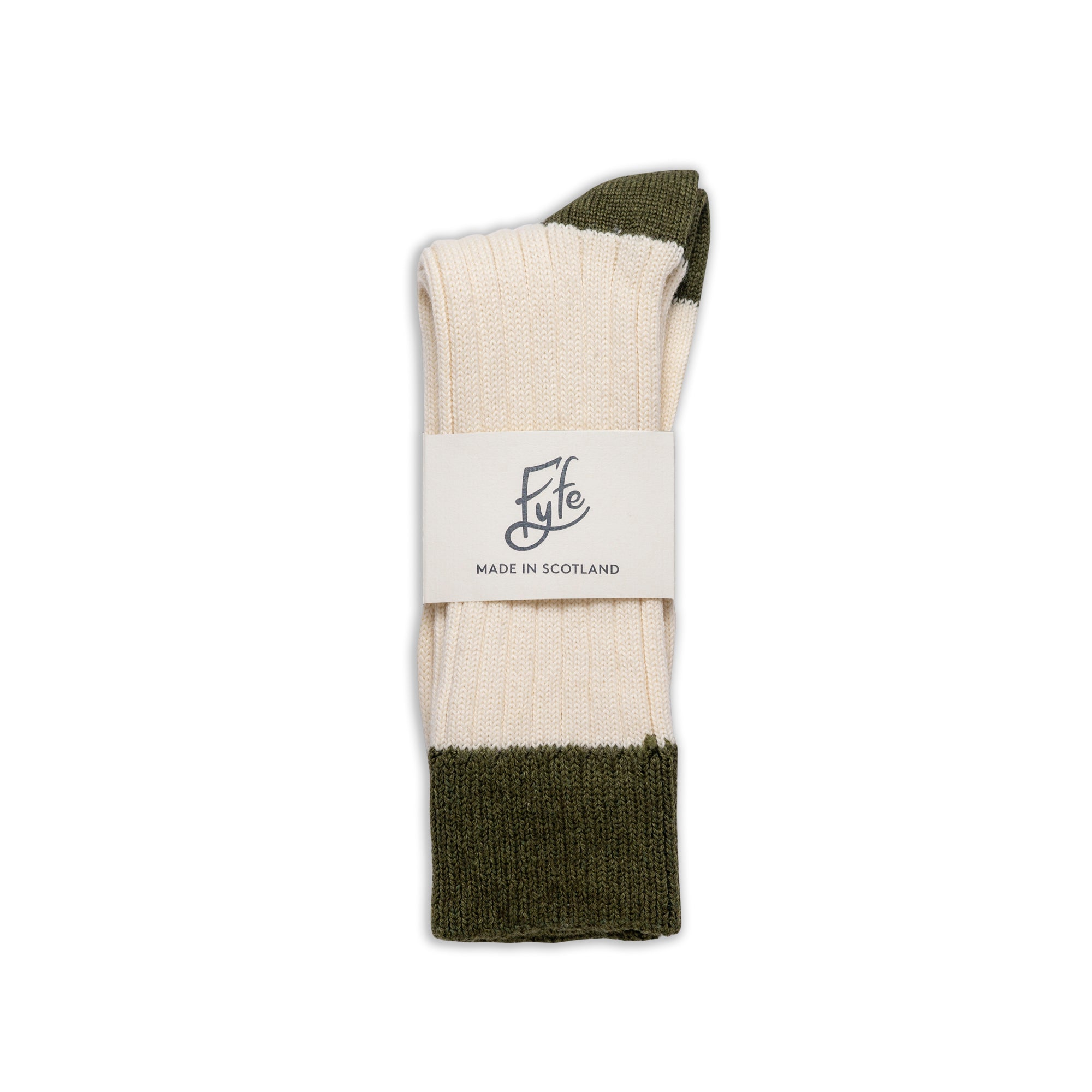 The Moors Merino Wool Socks - Olive & Dark Olive