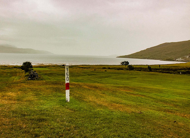 Isle of Skye golf course 150 yard marker