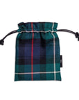 MacKenzie Tartan Tweed Leather Drawstring Pouch - Fyfe Golf
