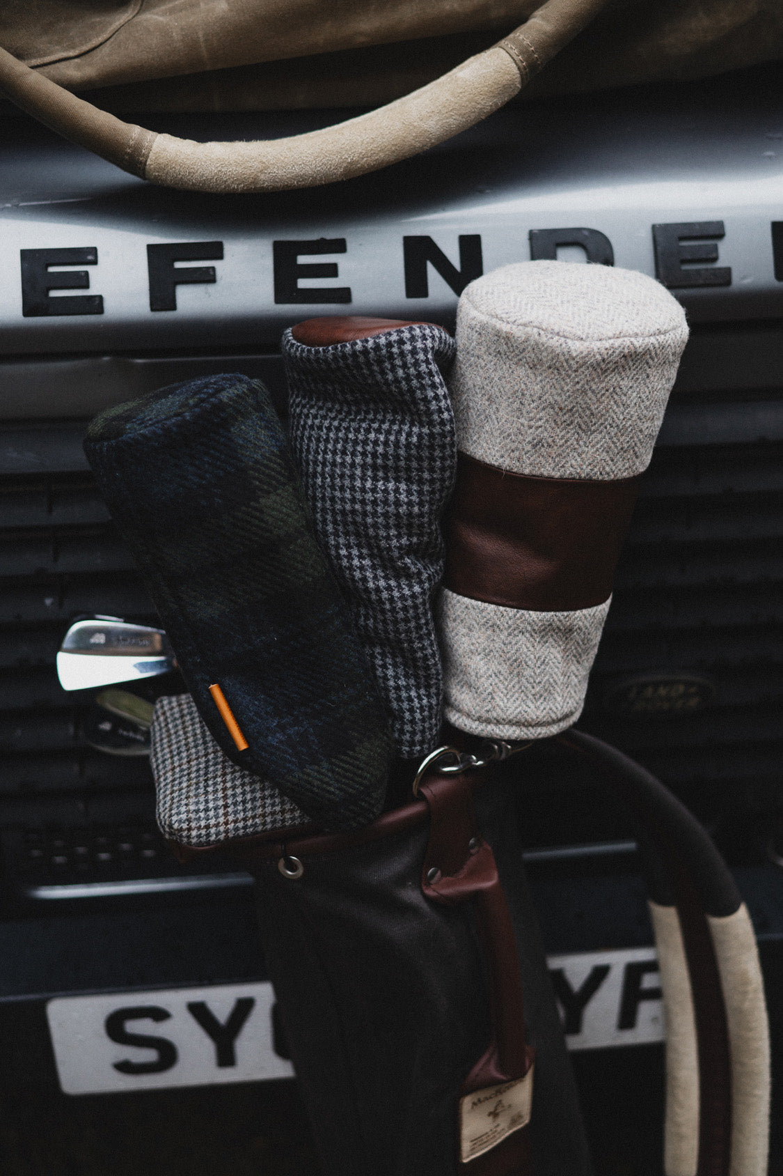 Gun Dog Harris Tweed & Leather Headcover