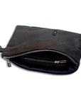 Lochmor Olive Waxed Canvas Zipped Valuable Pouch