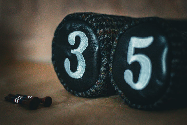 The Numbers | Leather & Harris Tweed : Special Edition Headcovers