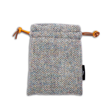 AP Limited Edition: Bay Hill Harris Tweed Leather Drawstring Pouch