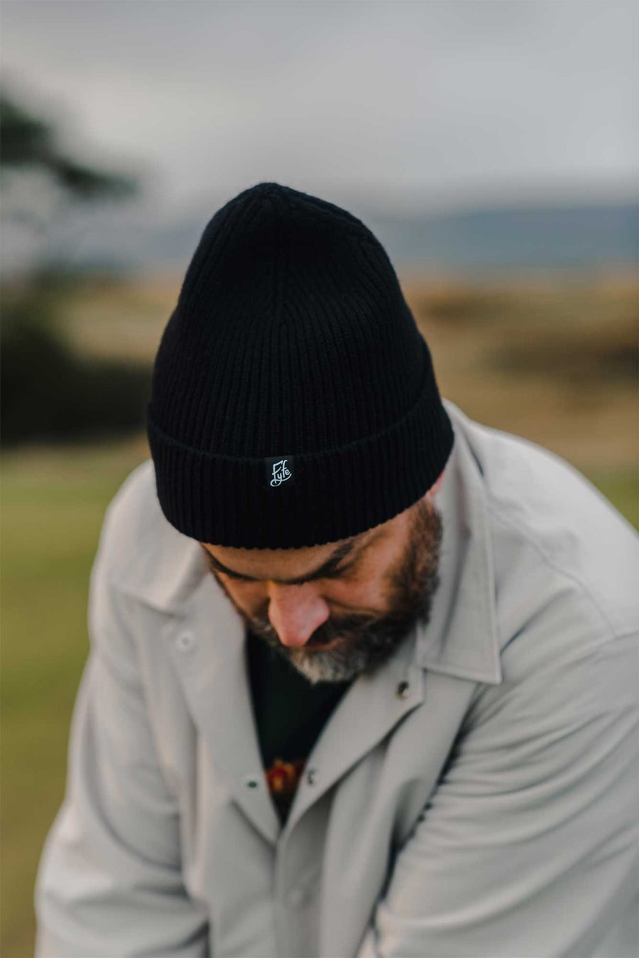 Links Merino Beanie - Black Munro