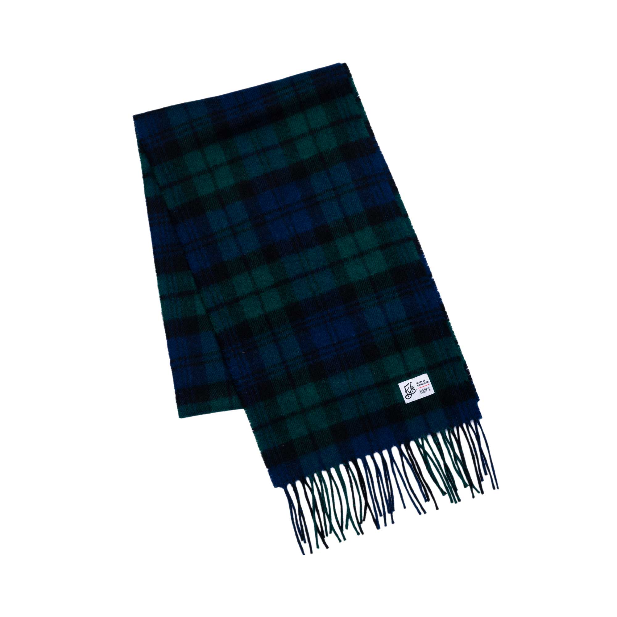 Black Watch Tartan Lambswool Scarf