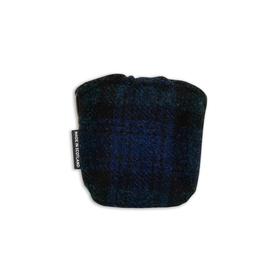 Blackwatch Harris Tweed & Leather Mallet Putter Cover