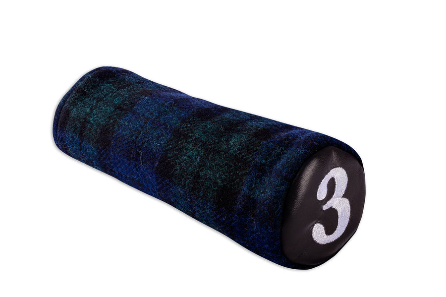 The Blackwatch Harris Tweed & Leather Headcover