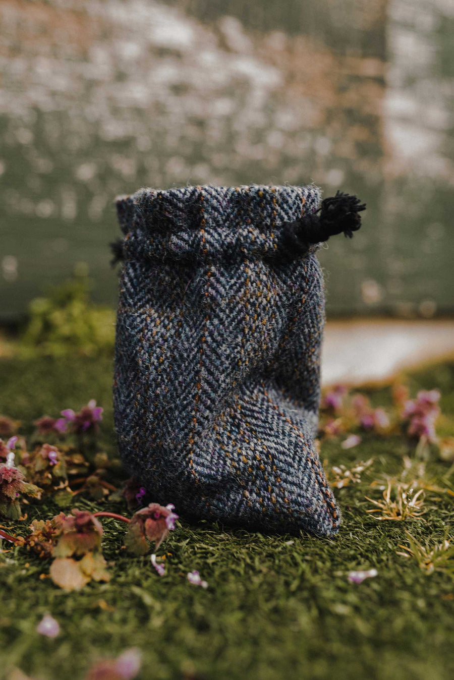 Five Glens Harris Tweed Drawstring Valuables Pouch
