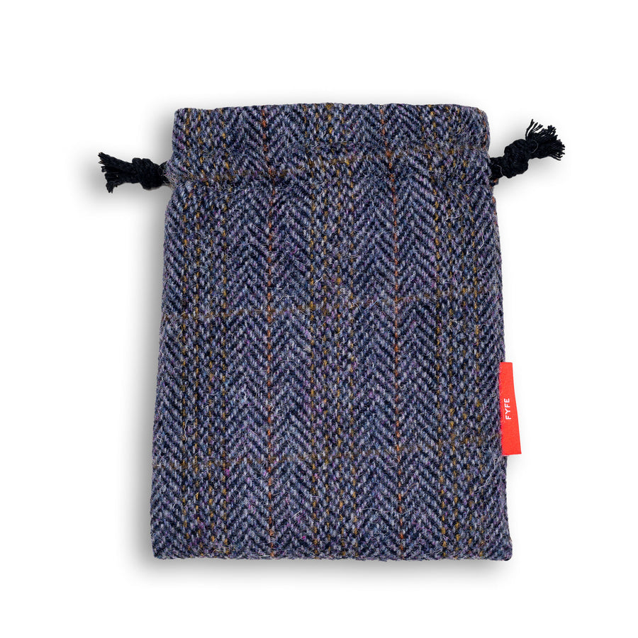 Five Glens Harris Tweed Drawstring Valuables Pouch