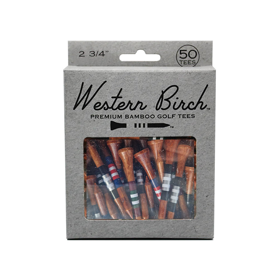 Western Birch x Fyfe Premium Bamboo Golf Tees - Mixed Set