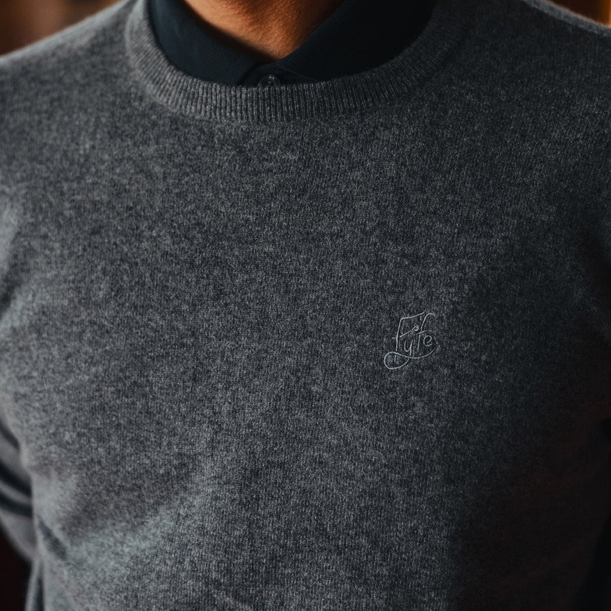 The Player Crew Neck – Grey Flannel