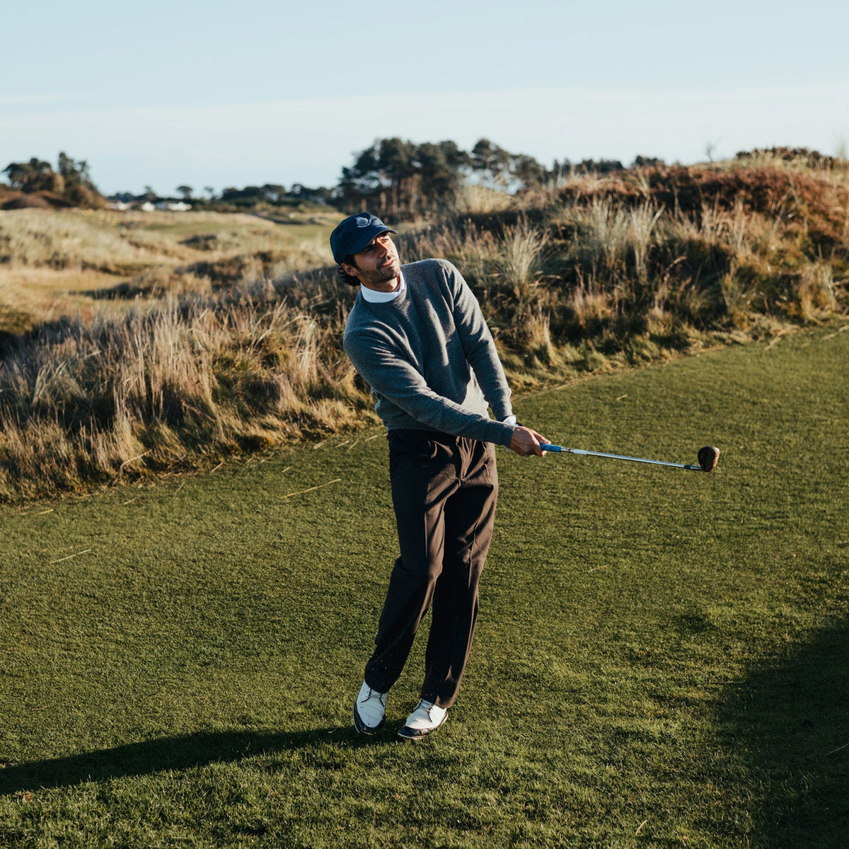 The Player Crew Neck – Grey Flannel