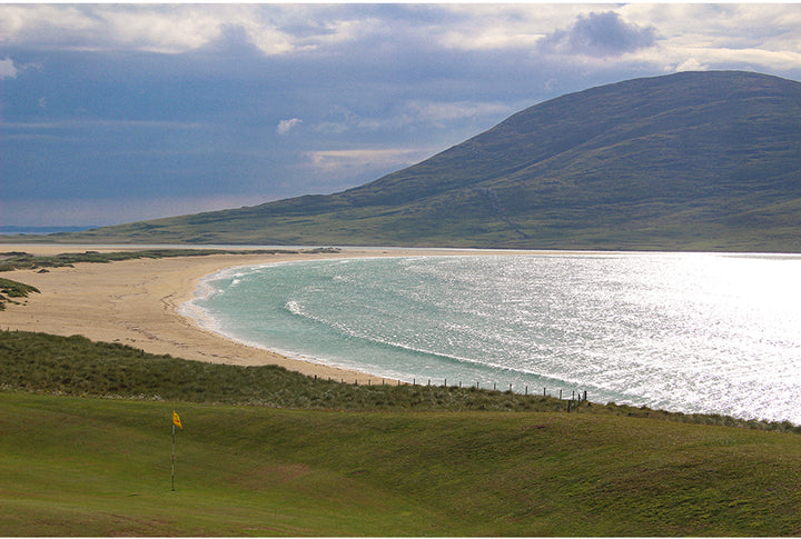 Isle of Harris golf course opening hole