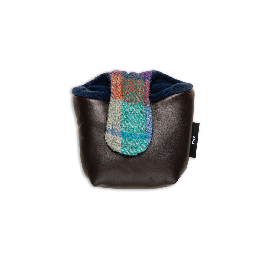 Jura Sunset Harris Tweed & Leather Mallet Putter Cover