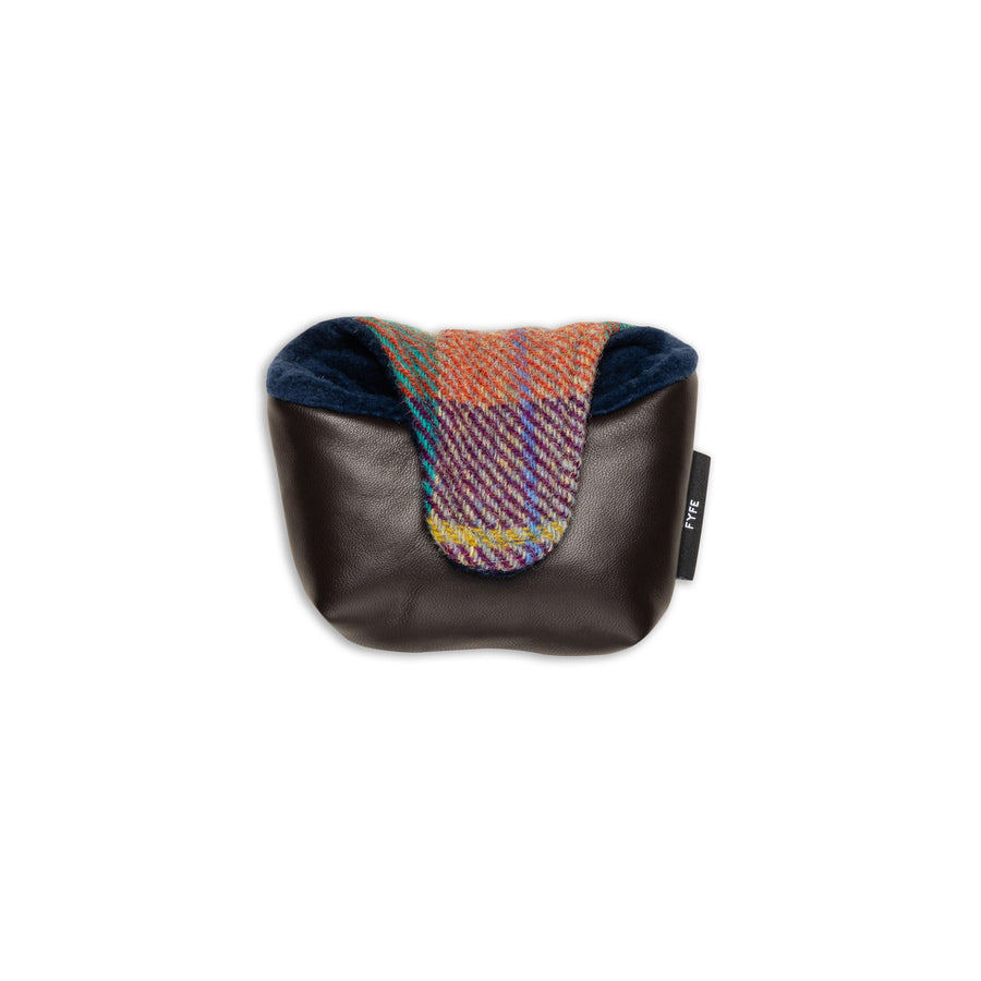 Jura Sunset Harris Tweed & Leather Mallet Putter Cover