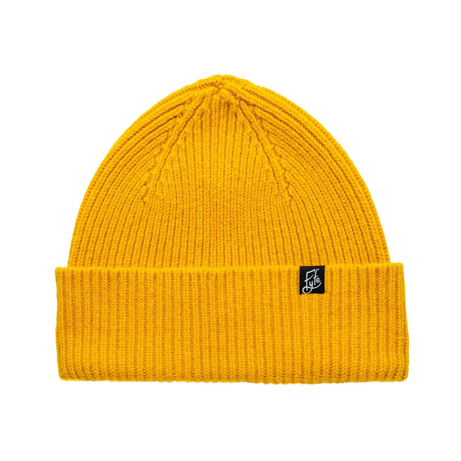 Links Merino Beanie - Rothesay Yellow