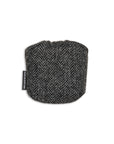 Modern Herringbone Harris Tweed & Leather Mallet Putter Cover