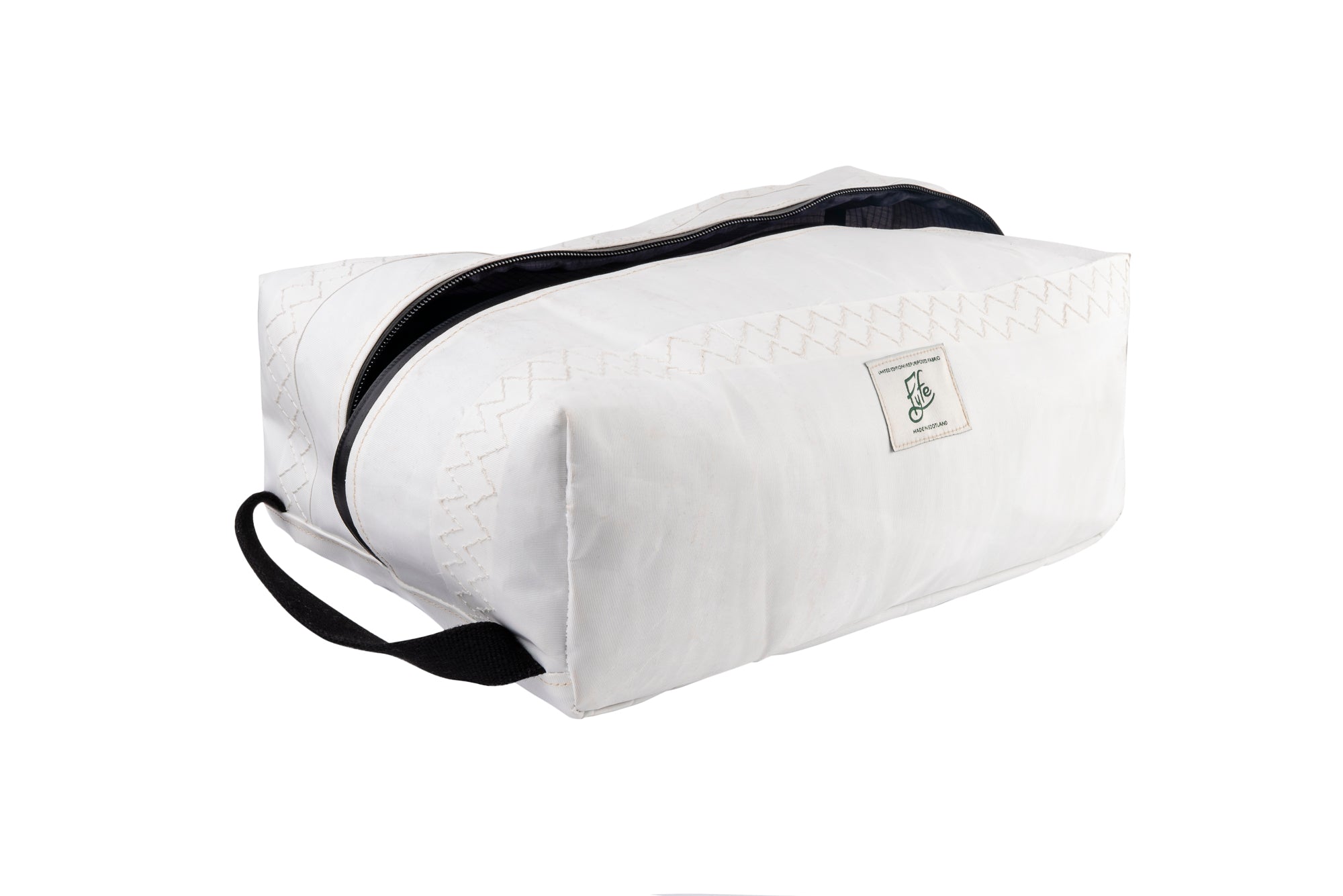 Repurposed Sail Cloth Shoe Bag — White | Limited Edition