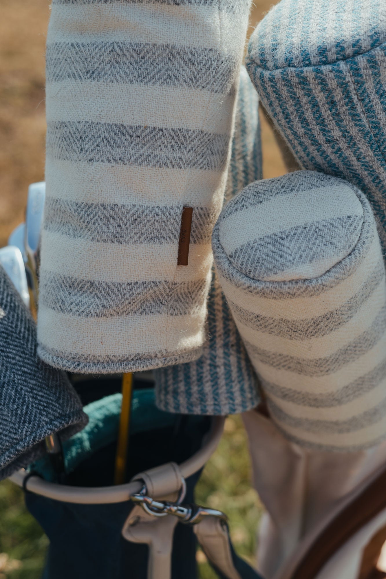 Sea Mist Stripe Summer Tweed Headcover | Limited Edition