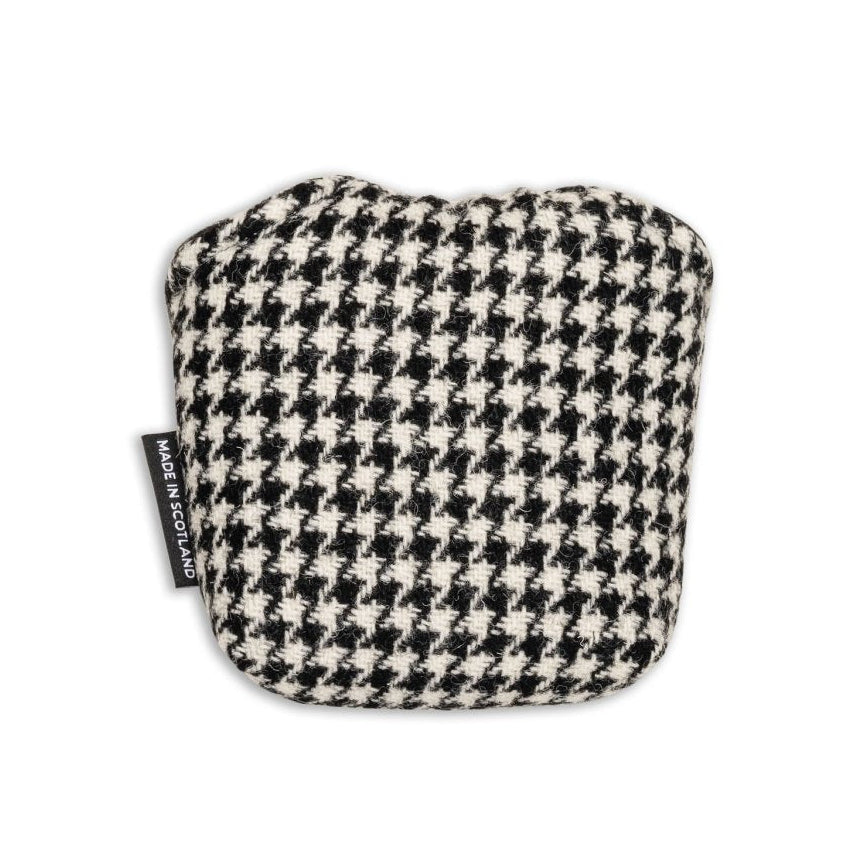 Black Grouse Harris Tweed &amp; Leather Mallet Putter Cover - Fyfe Golf