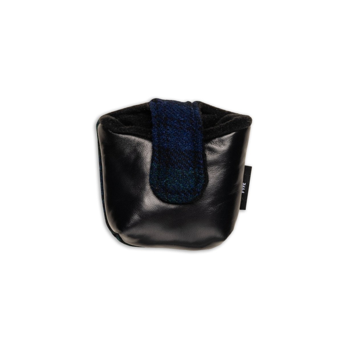 Blackwatch Harris Tweed &amp; Leather Mallet Putter Cover - Fyfe Golf
