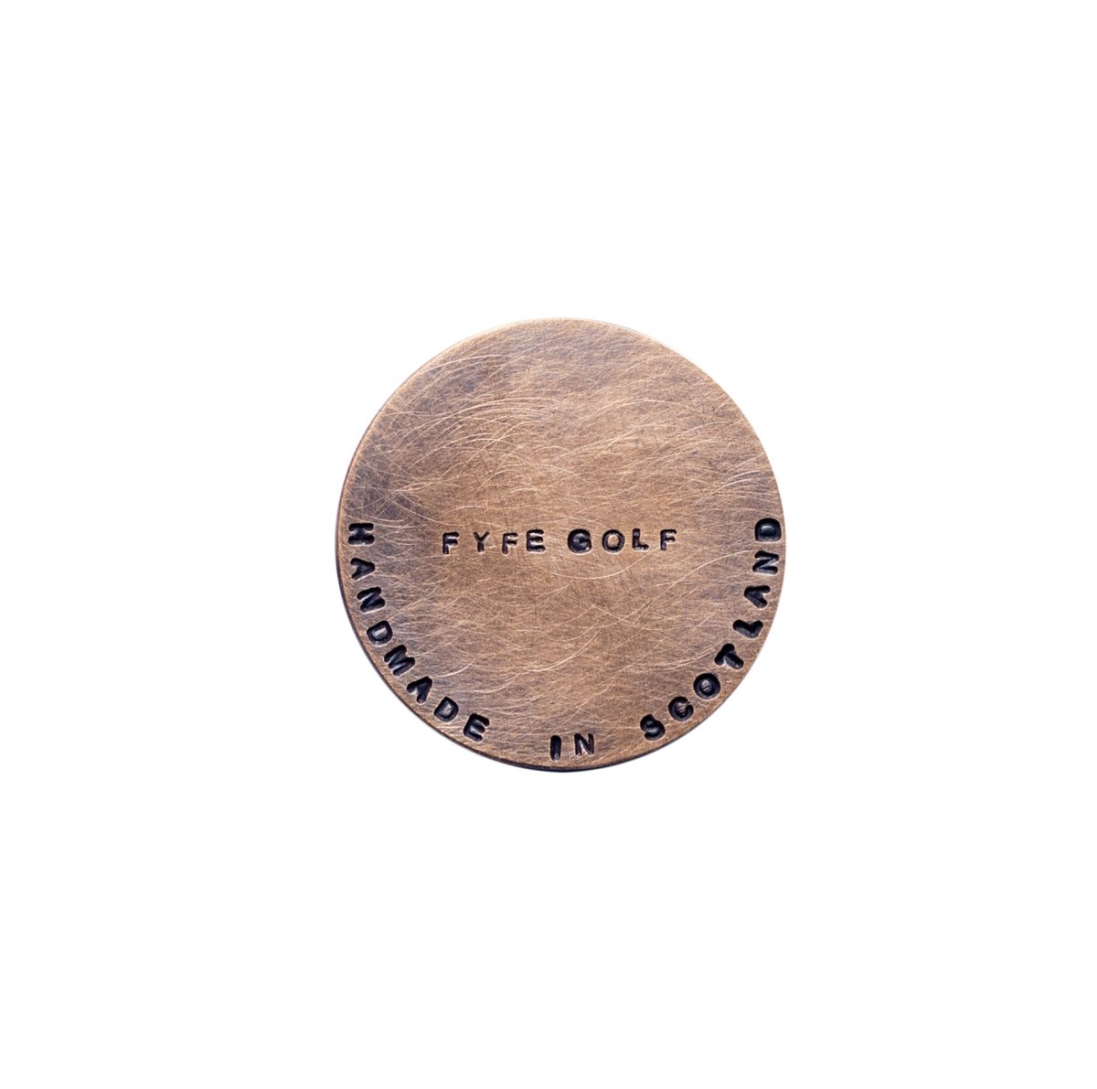 Bronze Metal Hand Forged Fyfe Golf Ball marker - Fyfe Golf
