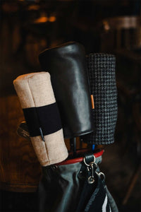 Clubman Leather & Harris Tweed Headcover - Fyfe Golf