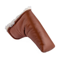 GT Carrera Cognac Leather Blade Putter Cover - Fyfe Golf