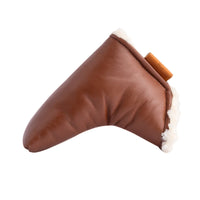 GT Carrera Cognac Leather Blade Putter Cover - Fyfe Golf