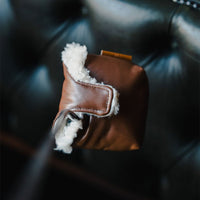 GT Carrera Cognac Leather Mallet Putter Cover - Fyfe Golf