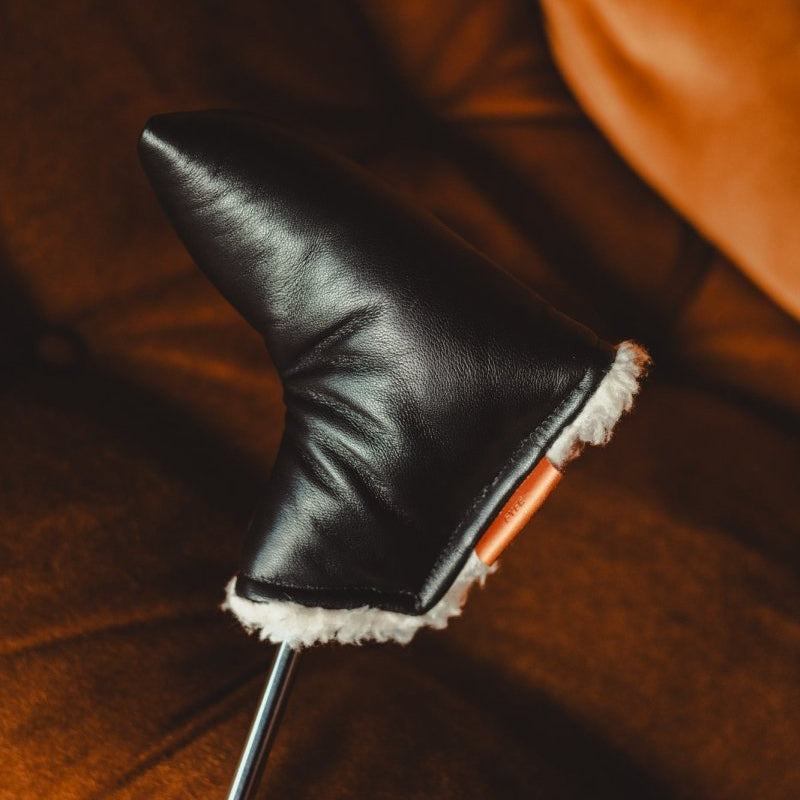 GT Phantom Black Leather Blade Putter Cover - Fyfe Golf
