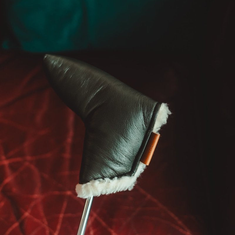 GT Vanquish Green Leather Blade Putter Cover - Fyfe Golf