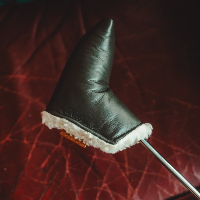 GT Vanquish Green Leather Blade Putter Cover - Fyfe Golf