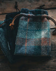 Jura Sunset Harris Tweed Drawstring Pouch - Fyfe Golf