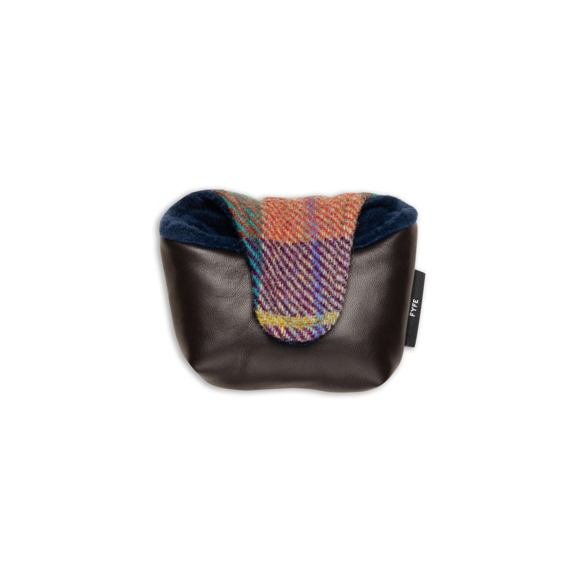 Jura Sunset Harris Tweed &amp; Leather Mallet Putter Cover - Fyfe Golf