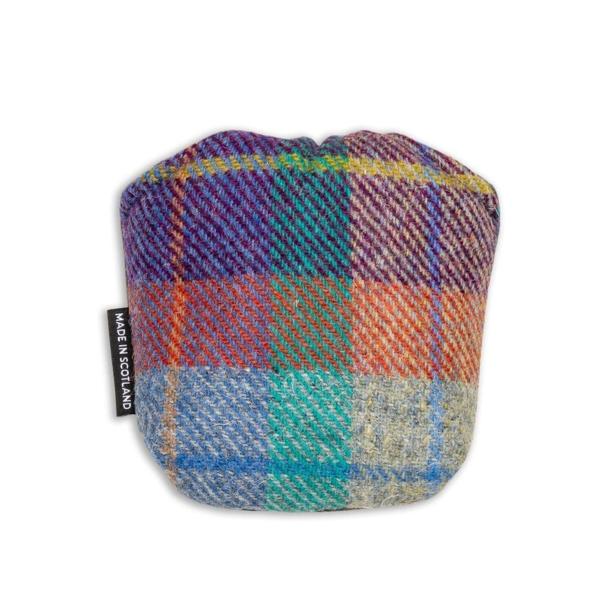 Jura Sunset Harris Tweed &amp; Leather Mallet Putter Cover - Fyfe Golf