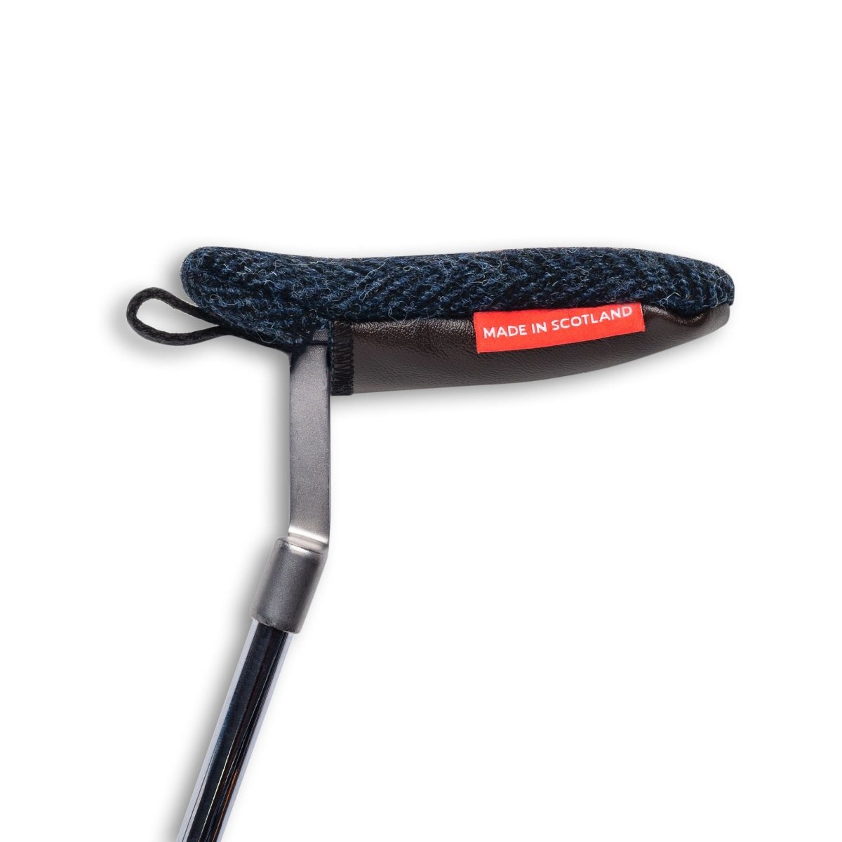 Legends of the Loch Harris Tweed &amp; Leather Blade Putter Slip on Cover - Fyfe Golf