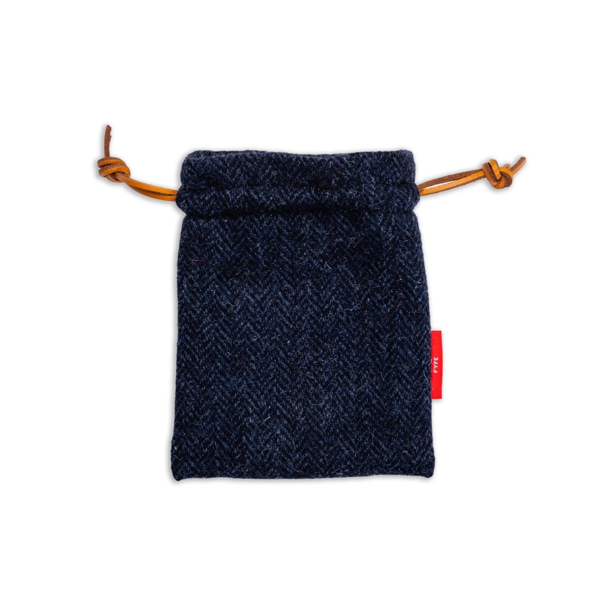 Legends of the Loch Tweed Leather Drawstring Pouch - Fyfe Golf