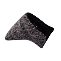Modern Herringbone Harris Tweed Blade Putter Cover - Fyfe Golf