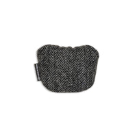 Modern Herringbone Harris Tweed & Leather Mallet Putter Cover - Fyfe Golf
