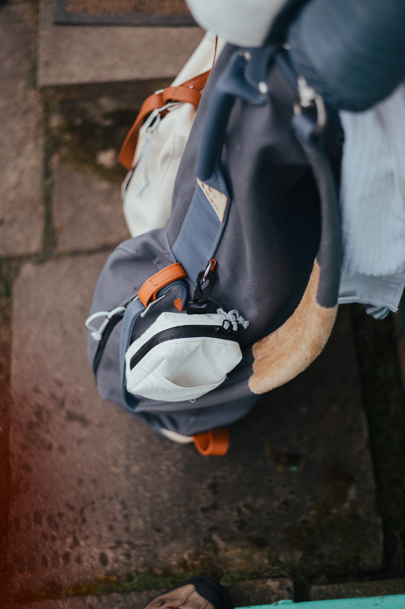 Repurposed Sail Cloth Range Finder Case — White | Limited Edition