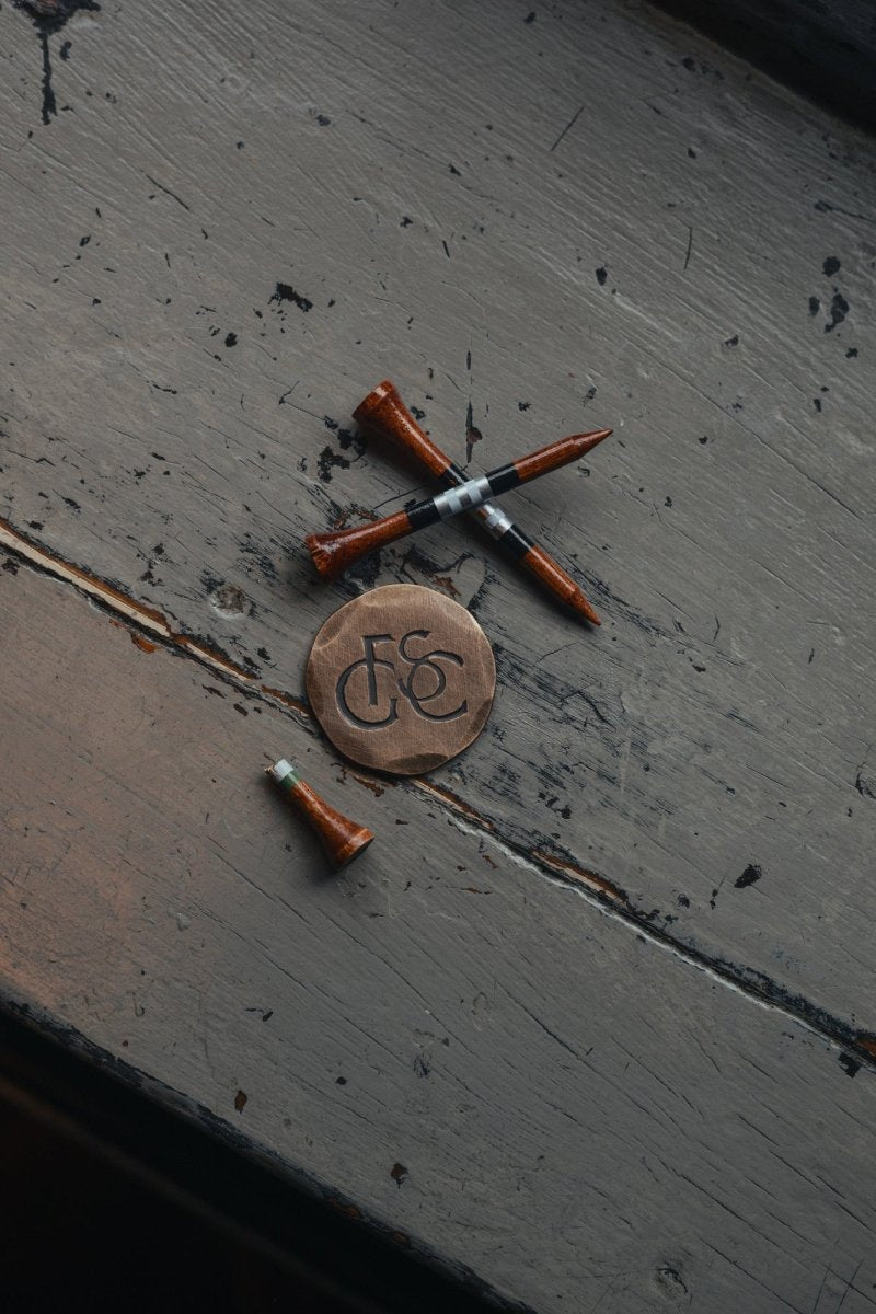 Shooters Club Monogram Bronze Hand Forged Ball Marker - Fyfe Golf