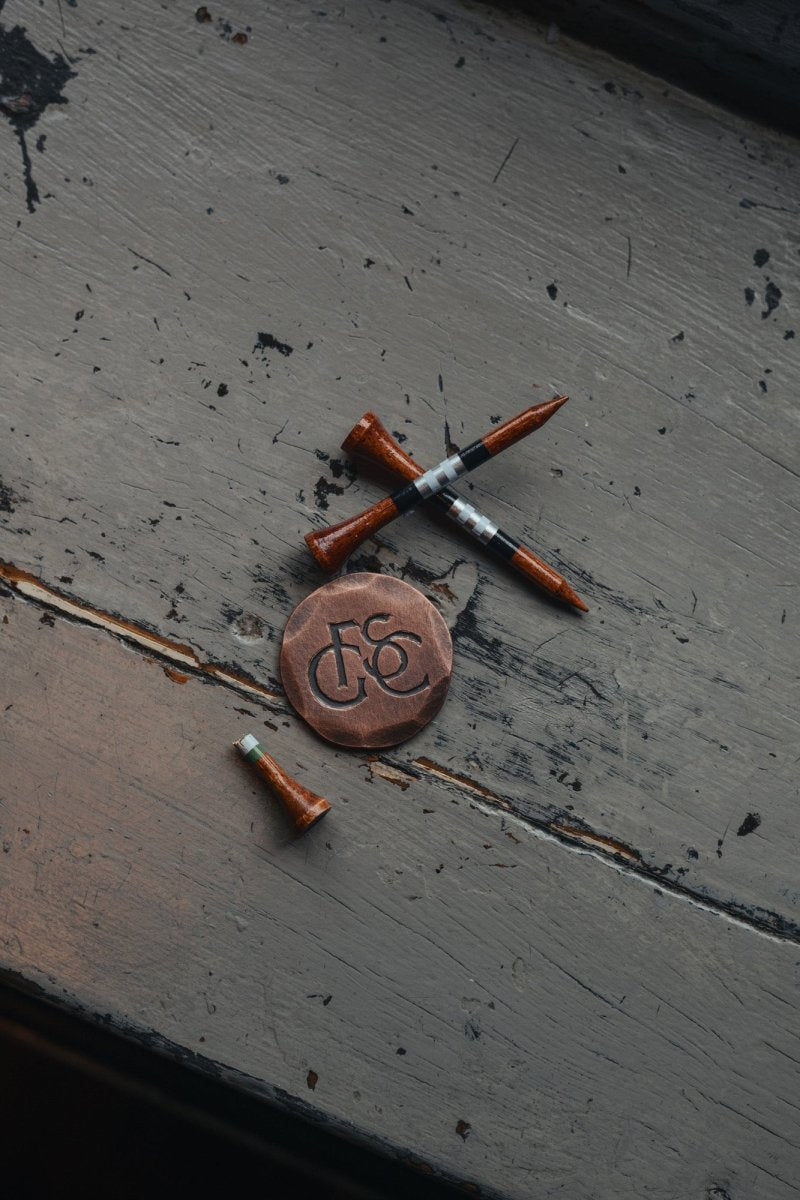 Shooters Club Monogram Copper Hand Forged Ball Marker - Fyfe Golf