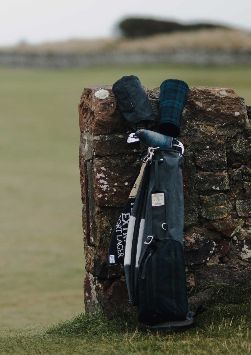 The Lothian Waxed Canvas &amp; Harris Tweed Headcover - Fyfe Golf