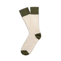 The Moors Merino Wool Socks - Olive & Dark Olive - Fyfe Golf